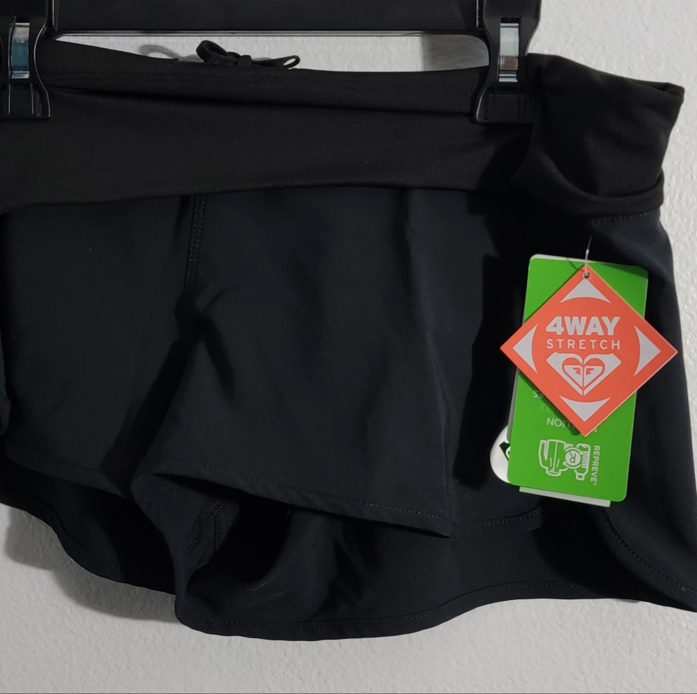 Roxy Endless Summer Surf Board Shorts Black Women's S Small Swim Trunks